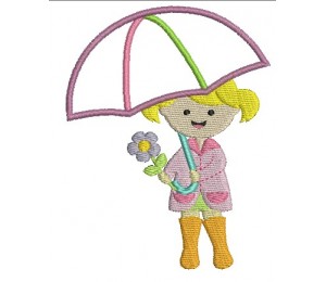 Stickdatei - Happy Spring Schriftzug